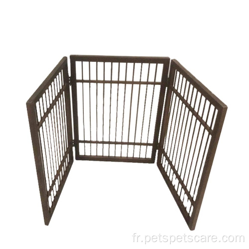 Cage de pette de compagnie de chien de chien en bois pliable